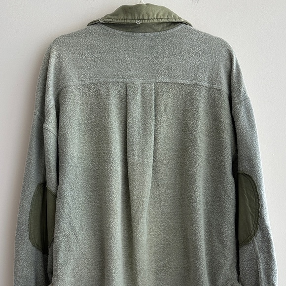 Free People Women’s Ruby Fleece Shirt Jacket, Size XS, Jaded Green - Picture 15 of 16
